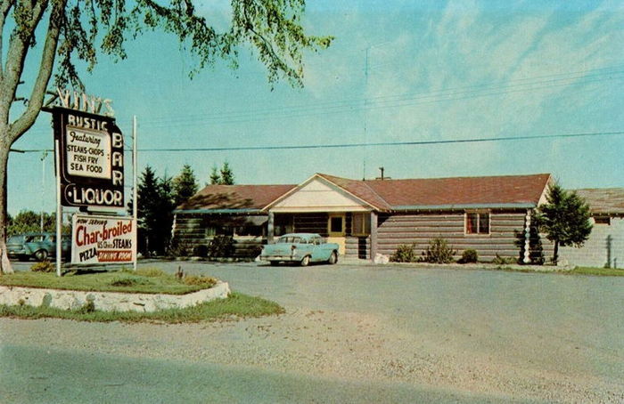 BJs Catering and Event Center (Vins Rustic Bar & Restaurant, BJs) - Vintage Postcard